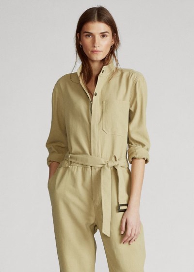 Jumpsuits Polo Ralph Lauren Mujer Marrom - Twill - GILYD3267